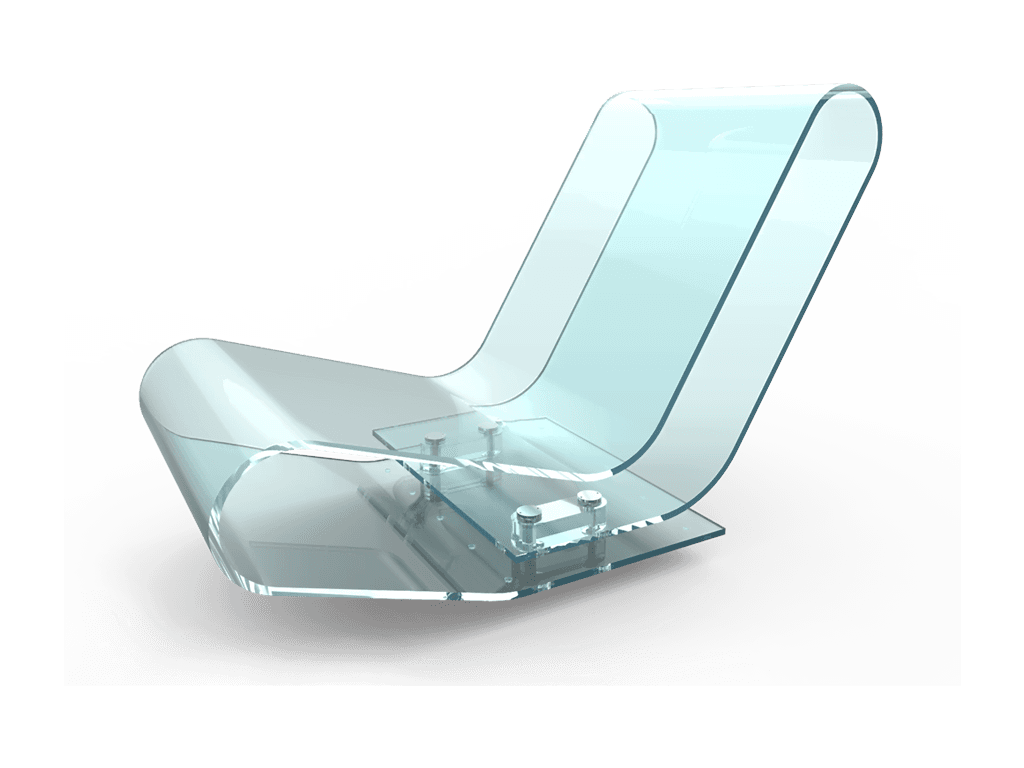 Chaise Longue in metacrilato sp.10