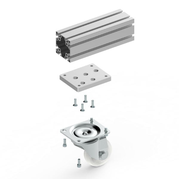 PIATTO FISSAGGIO RUOTE - 1