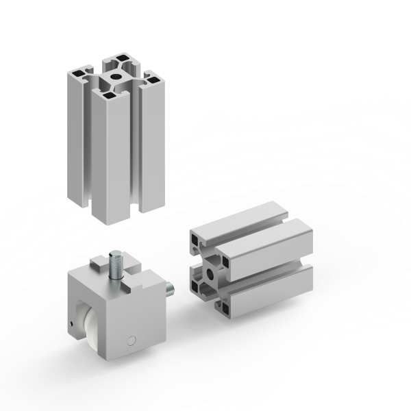 GIUNTO 40X40 CON RUOTA - 1