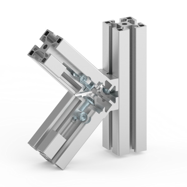 GIUNTO 40X40X45° 3 VIE - 1