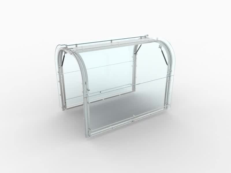 PORTA A LIBRO VERTICALE SENZA TELAIO - 1