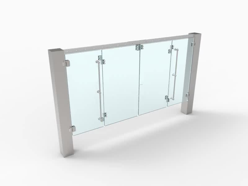 PORTA A LIBRO SENZA GUIDA INFERIORE - 1